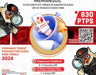 Bawaslu Sinjai Buka Rekrutmen 830 Pengawas TPS, Cek Jadwal dan Syaratnya