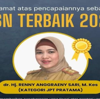 Direktur RSUD Andi Makkasau dr. Renny Anggraeny Sari Raih Predikat ASN Terbaik I di Kota Parepare