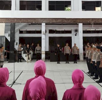 Polres Parepare Gelar Upacara Kenaikan Pangkat, Sukri Abdullah Dipromosi menjadi AKP