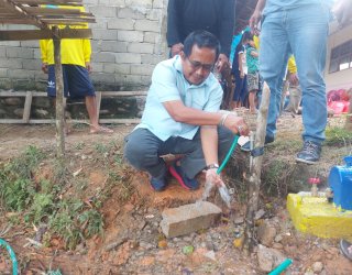 Aspirasi Muhammad Fauzi Hadirkan Pamsimas Di Dusun Kumbari 65 KK Nikmati Layanan Air Bersih