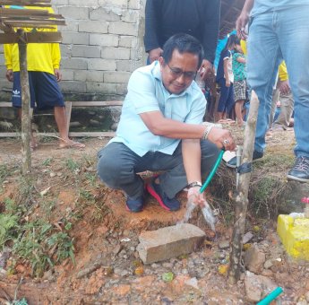 Aspirasi Muhammad Fauzi Hadirkan Pamsimas Di Dusun Kumbari 65 KK Nikmati Layanan Air Bersih