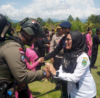 Sambut Personel Purna Tugas Operasi Damai Cartenz Papua, Indah: Terima Kasih Telah Menjaga NKRI
