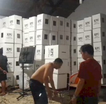 Gudang KPU Selayar Terendam Banjir, Logistik Pemilu 2024 Rusak