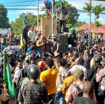 Lagi, Unjuk Rasa di Merauke Memanas! Mahasiswa Tuntut 3X24 Jam Internet Harus Normal