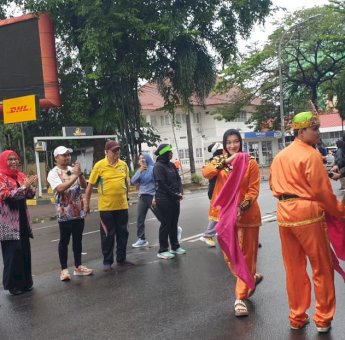 Dekranasda Sulsel Hadiri Promosi Karawo Khas Gorontalo di CFD Sudirman