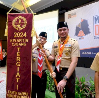 Kwarcab Gowa Kantongi Tergiat Pertama Dalam Kegiatan Kepramukaan