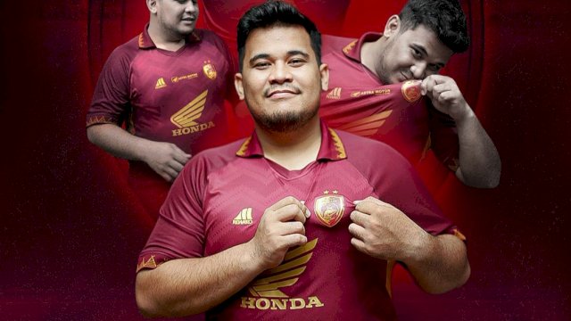 Postingan foto Andi Amar Ma'ruf Sulaiman yang mengenakan jersey PSM Makassar di akun Instagram pribadinya, Jumat (5/1/2024). (Foto: Istimewa)