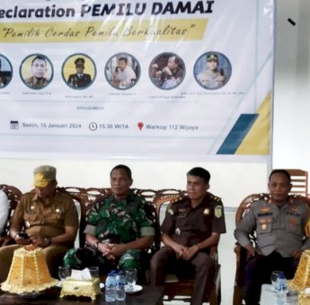 Deklarasi Pemilu Damai 2024, HMI Soppeng Gandeng KPU dan Forkopimda Soppeng