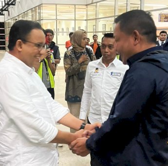 Dipimpin RMS dan Syahar, Kader NasDem Sulsel Kompak Jemput dan Dampingi Anies di Makassar