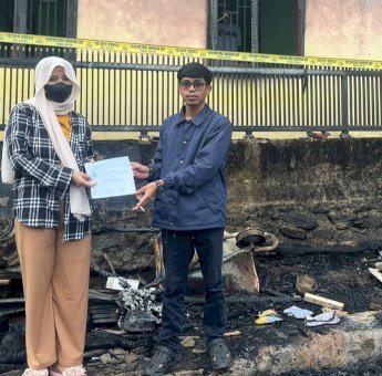 Peduli, Huadi Group Kembali Bantu Korban Kebakaran di Bantaeng