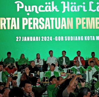 Meriah, Puncak Harlah PPP ke-51 di Makassar Dihadiri Para Elite Parpol Koalisi Ganjar-Mahfud