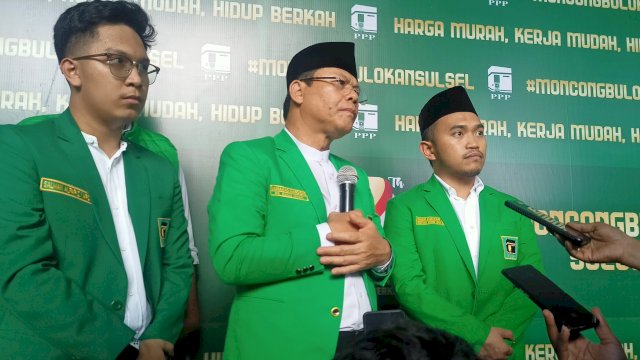 Plt Ketua Umum PPP, Muhammad Mardiono (tengah) bersama Ketua DPW PPP Sulsel, Imam Fauzan Amir Uskara (kanan). (Foto: Istimewa)