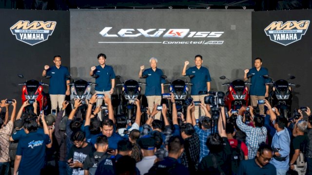 Yamaha Indonesia saat meluncurkan varian LEXi LX 155cc di Jakarta pada 12 Januari lalu. (Foto: Istimewa)
