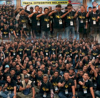 Optimis Pilpres Satu Putaran, 100 Ribu Tim Dozer Siap Menangkan Prabowo-Gibran di Sulsel