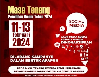 Dilarang Kampanye Saat Masa Tenang Pemilu 2024