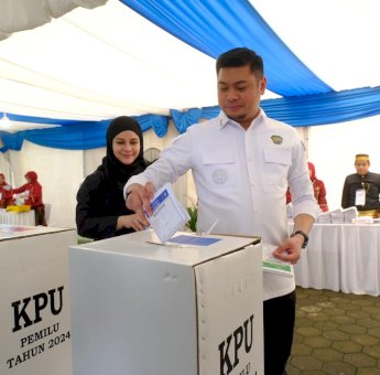 Bupati Gowa Gunakan Hak Pilih di TPS 007, Wabup di Kampung Halaman