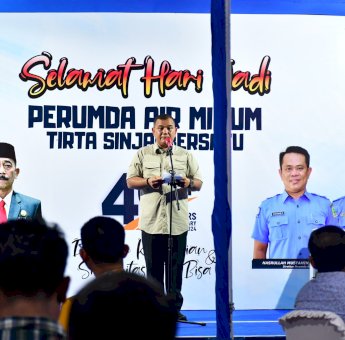 Fahsul Falah Singgung Kinerja dan Pelayanan Air Bersih di HUT PDAM Sinjai