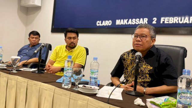 Ketua DPD I Partai Golkar Sulawesi Selatan, Taufan Pawe (kanan) didampingi Caleg DPRD Takalar dari Partai Golkar, Zulham Arief. (Foto: Istimewa)