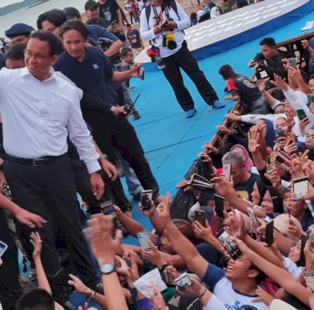 Disambut Meriah, Anies Baswedan Puji Semangat Perubahan yang Digaungkan Masyarakat Sulsel