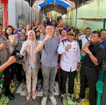 Edward Horas Laksanakan Pengawasan Pelaksanaan APBD Sulsel di Kecamatan Ujung Tanah