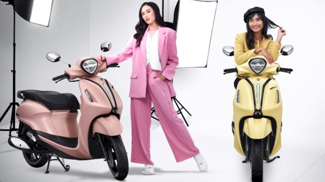 Tampilan warna baru Yamaha Filano Hybrid-Connected yang baru saja diluncurkan. (Foto: Istimewa)