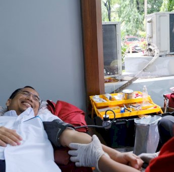 Sukseskan Bulan K3 Nasional Tahun 2024, PLN UID Sulselrabar Gelar Donor Darah