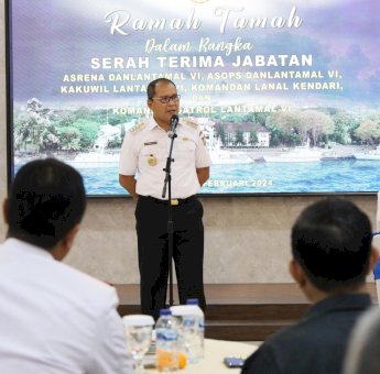 Danny Pomanto Hadiri Sertijab Komandan Lanal Kendari dan Dansatrol Lantamal VI Makassar