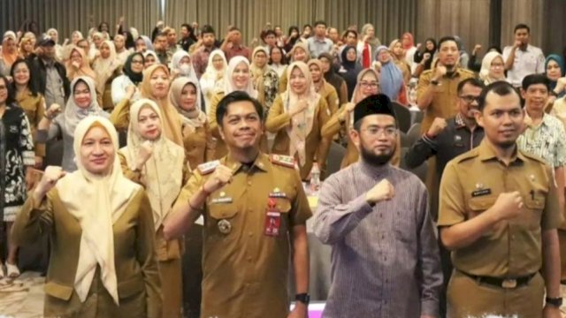 Ketua Komisi D DPRD Kota Makassar, Andi Hadi lbrahim Baso saat menjadi narasumber dalam acara Forum Perangkat Daerah 2024 di Hotel Melia, Makassar, Selasa (20/2/2024). (Foto: Istimewa)