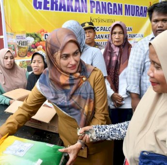 Gerakan Pangan Murah Hadir di Bone-bone, Warga Dilayani Langsung Bupati Luwu Utara