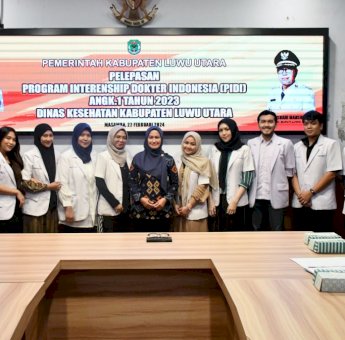 Bupati Luwu Utara Indah Putri Indriani Lepas 11 Dokter Internship
