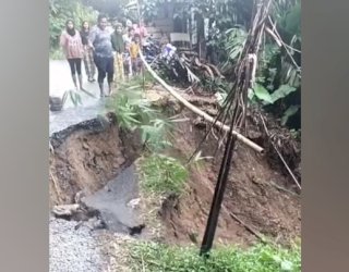 Jalan Poros Sinjai – Malino Nyaris Terputus, BPBD Keluarkan Imbauan