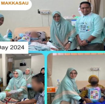 Hari Ginjal Sedunia, Manajemen RS Andi Makkasau Bagikan Suvenir kepada Pasien Hemodialisa