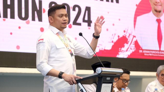 Bupati Gowa Adnan Purichta Ichsan kembali dipilih sebagai Ketua PMI Sulsel periode 2023-2028 melalui Musprov PMI Sulsel, kemarin. (Dok. Humas Gowa)