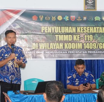 Puskesmas Paccellekang Bersama Satgas TMMD Gowa Beri Penyuluhan Kesehatan