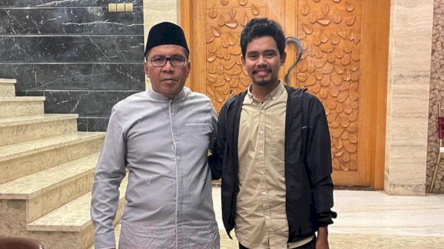 Muhammad Fahmi Aziz, bersama Wali Kota Makassar Moh. Ramdhan (Danny) Pomanto. (Istimewa)