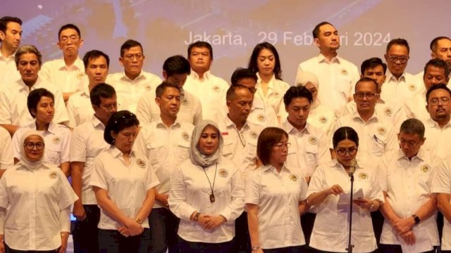 Fatmawati Rusdi dilantik sebagai wakil ketua umum Indonesian National Shipowners' Association (INSA) periode 2023-2028 di Jakarta, Kamis (29/2/2024). (Foto: Istimewa)