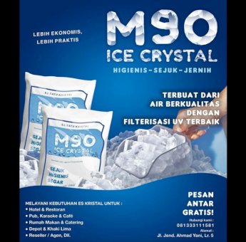 M90 Ice Crystal Pinrang: Es Batu Praktis dan Ekonomis untuk Bisnis Kuliner