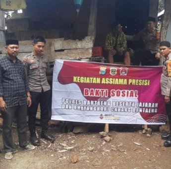 Polres Bantaeng Gandeng Huadi Group, Turun Langsung Bantu Warga Kurang Mampu