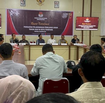 Pemkot Parepare, KPU dan Forkopimda Gelar Rakor Bahas Persiapan Pemilu 2024