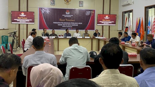 Pemkot Parepare, KPU dan Forkopimda Gelar Rakor Bahas Persiapan Pemilu 2024