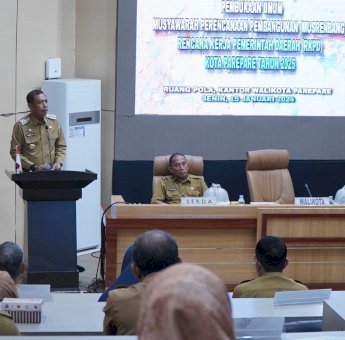 Pj Wali Kota Parepare Buka Musrenbang RKPD 2025, Ajak Partisipasi Aktif Masyarakat