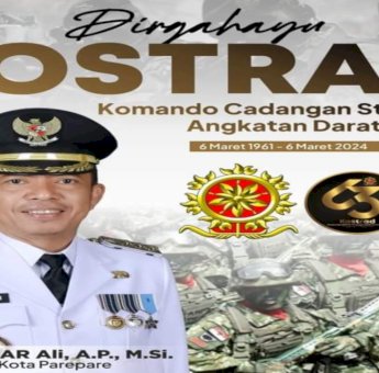 Pj Wali Kota Parepare Ucapkan Hari jadi KOSTRAD ke-63