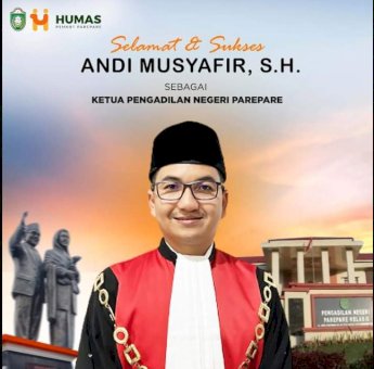Akbar Ali Sambut Andi Musyafir sebagai Ketua PN Parepare yang Baru
