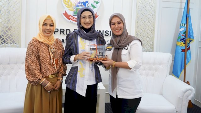 Anggota DPR RI, Desy Ratnasari saat berkunjung ke Kantor DPRD Sulawesi Selatan di Jalan Urip Sumoharjo, Makassar, Selasa (23/4/2024). (Foto: Istimewa)