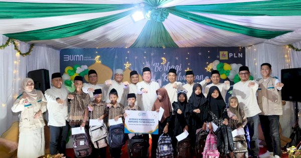 Anak-Anak PA Shafamarwah Makassar Berbahagia Dapat Bingkisan Ramadan PLN UIP Sulawesi