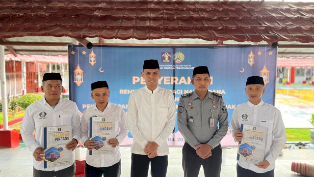 Dua Orang Langsung Bebas, 134 Warga Binaan Rutan Pinrang Terima Remisi Khusus Idulfitri Tahun 2024