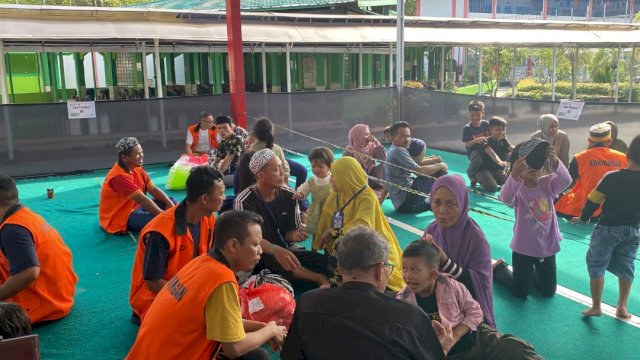 Pengunjung tumpah ruah di Lapas Narkotika Samarinda di momen Idul Fitri 1445 Hijriah. (Istimewa)