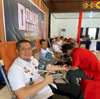 Semarak HBP-60, Lapas Narkotika Samarinda Ikuti Donor Darah di Kanwil Kemenkumham Kaltim