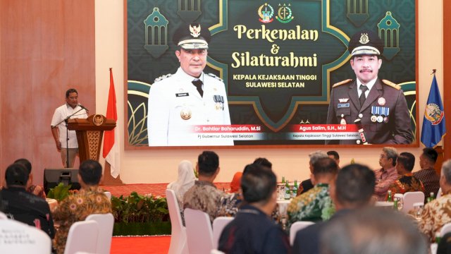 Sambut Kajati Sulsel yang Baru, Pj Gubernur Bahtiar Bangun Perkenalan Lewat Temu Silaturahmi