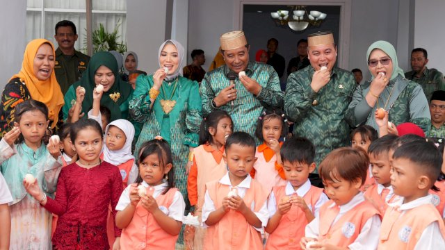 Komitmen Pemprov &#8211; PKK Sulsel Turunkan Stunting, Kampanyekan Makan Telur untuk Anak dan Ibu Hamil